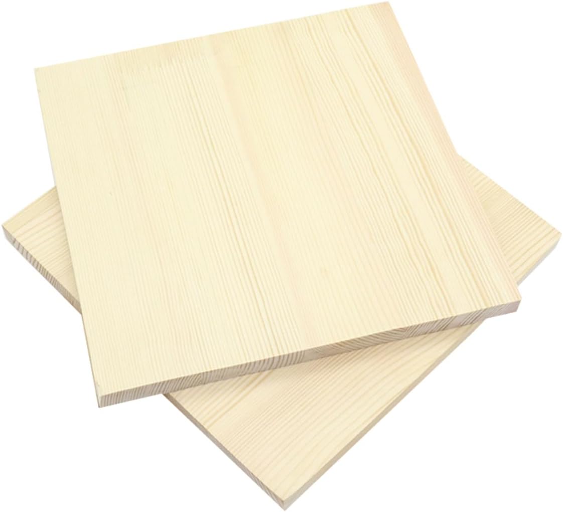 2pcs Wood Workbench Natural Rustic Wooden Planks for DIY Crafts Sculpture Base Clay Hand Home Decoration Easy to Use Durable Wood Board