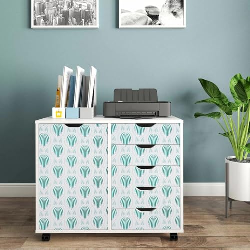 Image of Veki Luxury Floral & Botanical Geometric Wallpaper Mural - Waterproof, Moisture-Proof, Self-Adhesive PVC Wall Sticker for Home & Hotel Decoration (45cm x 300cm) (Floral Green)