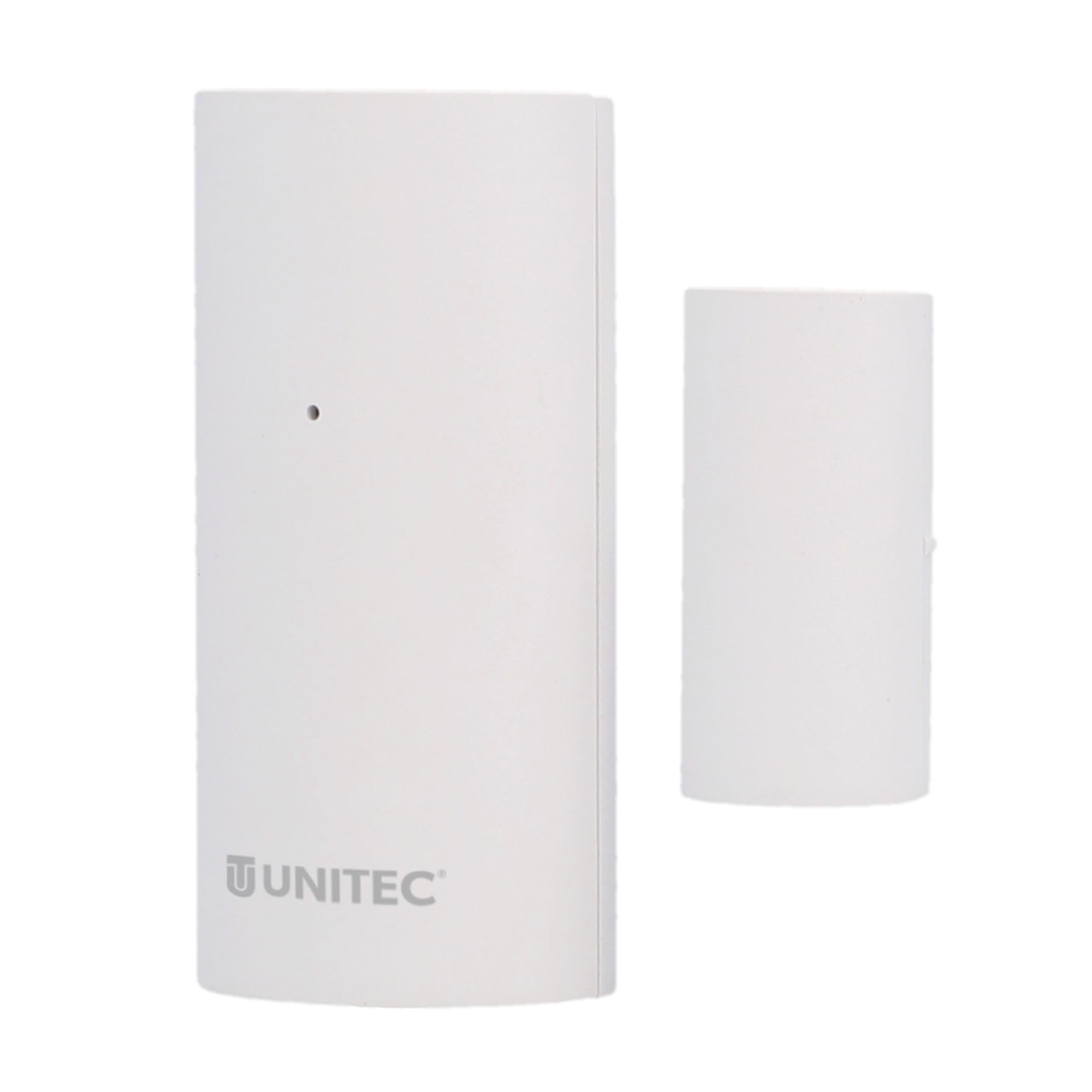 Unitec Czujnik magnetyczny do drzwi/okien z Wi-Fi, powiadomienia na smartfonie, czujnik ostrzegawczy WLAN, nie wymaga bramki, zasilanie bateryjne