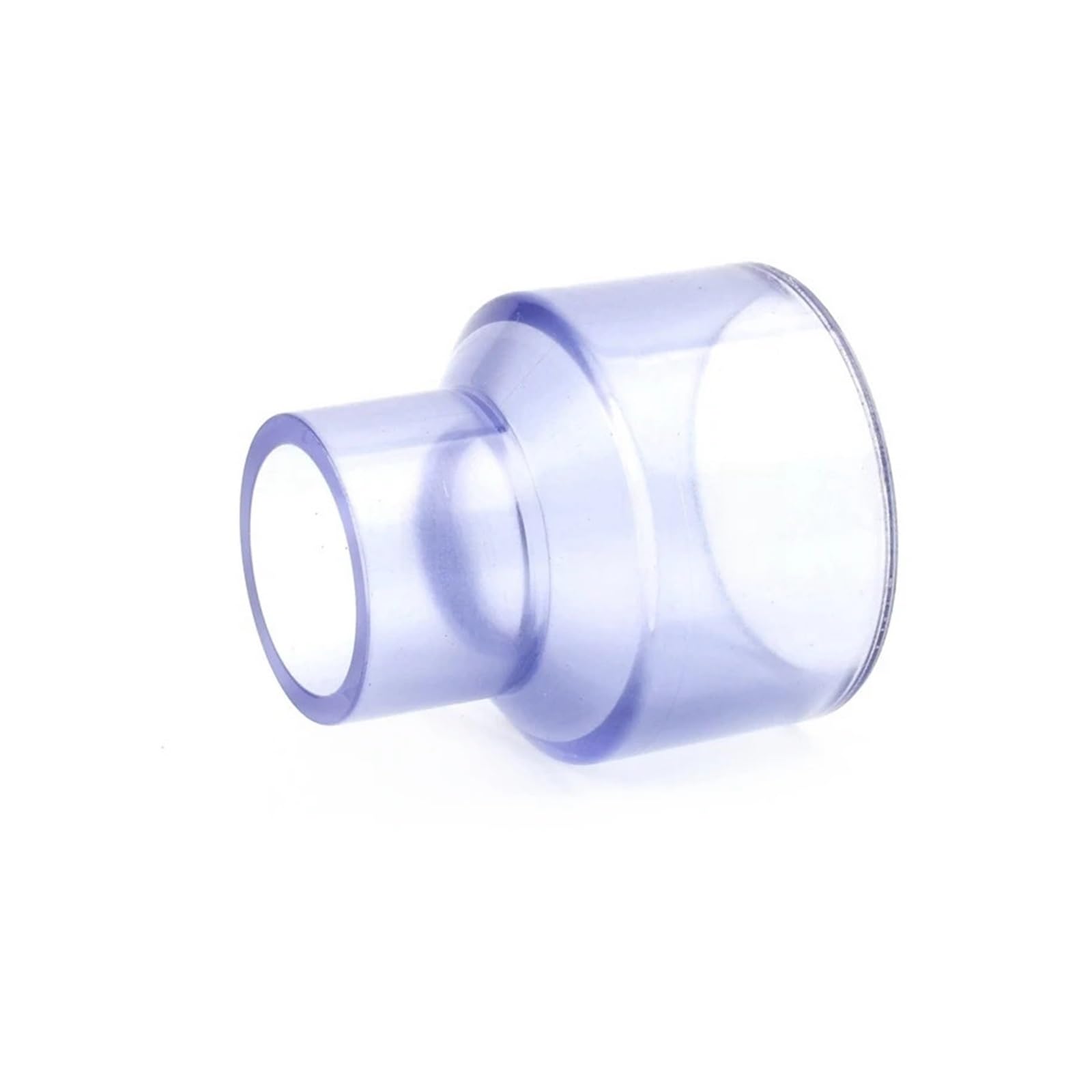 Transparent Blue UPVC Reducer Connector for Garden Irrigation and Aquarium - 25mm to 90mm -(I.D 40mm-32mm)