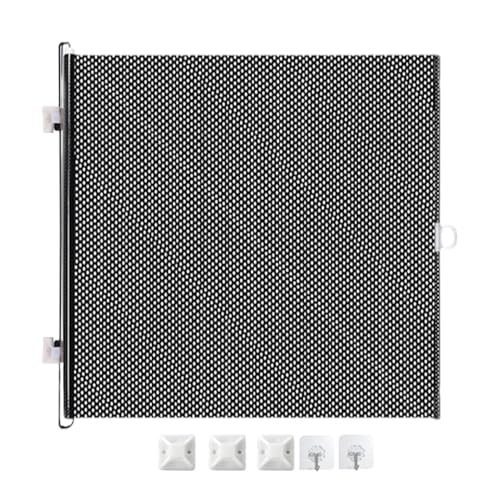 Vista de seguridad para cachorros, puertas para gatos para puertas, Puerta expandible retráctil para perros, Suministros de mascotas portátiles, de animales multifuncional para puertas, escaleras, bal