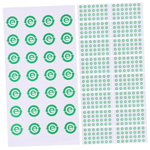 Operitacx 500pcs Recycling Labels of Self-Adhesive Stickers for Bin Electronic Sorting Made of Paper for Home Office Use