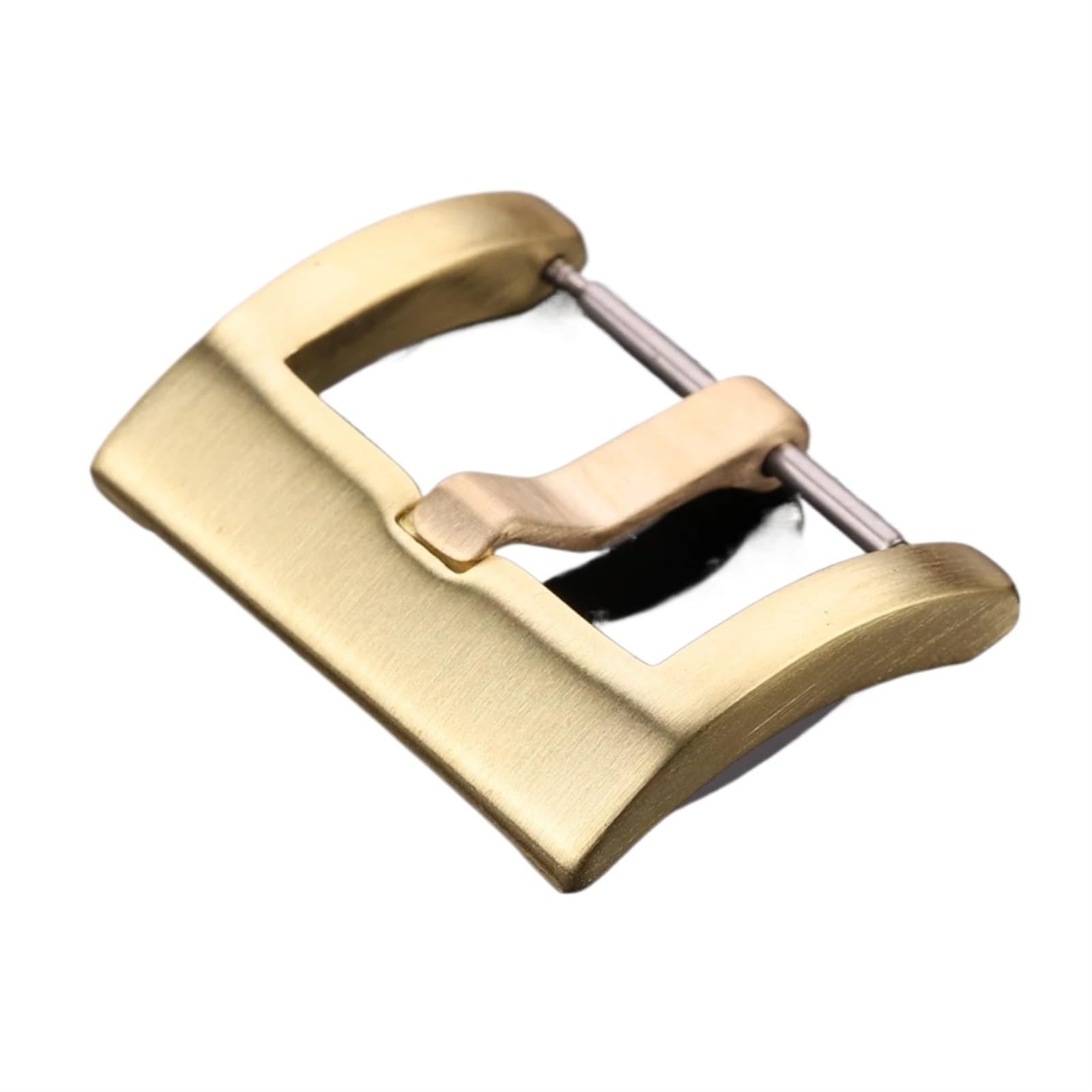 BAOBEIMAO Solid Brass Watch Strap Pin Buckle Women Men 18mm 20mm 22mm 24mm Copper Watchbands Clasp Bracelet Accessories