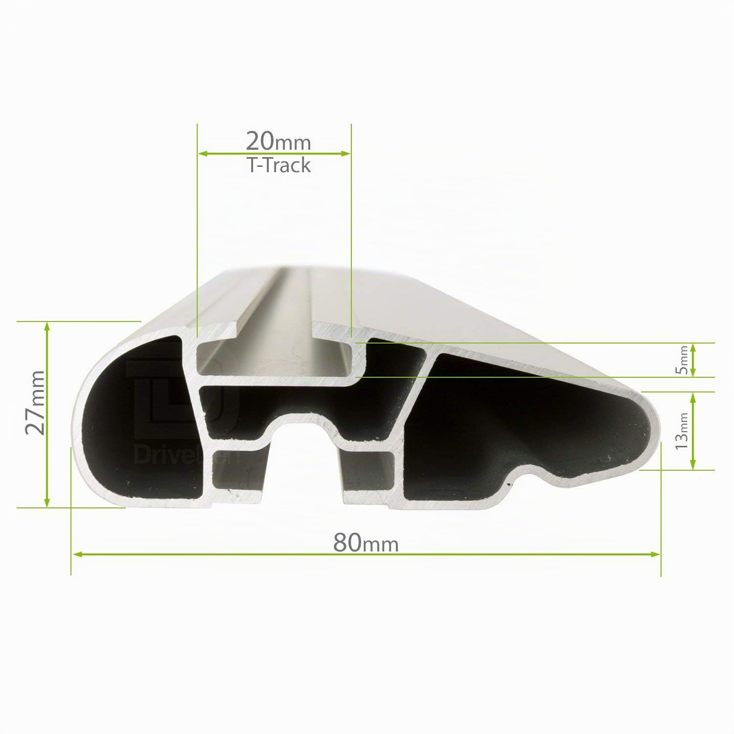 Barre portatutto FARAD BM + AERODYNAMIC GREY in alluminio compatibili con VW TIGUAN dal 2016 in poi con corrimani alti, railing aperti