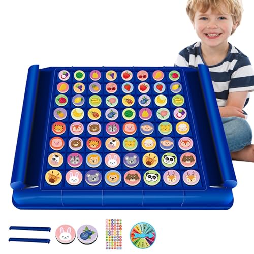 キッズボードマッチングチェス、リバースマッチングチェスゲーム - 子供向けのダブルプレイヤー ボード チェス ゲーム | 戦略チェス 寝室、寮用の論理的思考のためのクリエイティブな子供向けマッチングゲーム