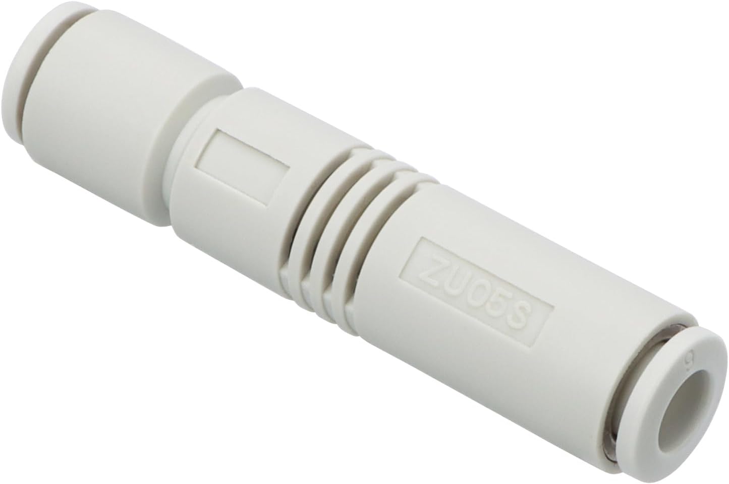 Baomain Vacuum Ejector Push in One Touch Tube Type Pneumatic Fitting,for 6mm (1/4") OD Tube,Straight Tube Type Vacuum Generator,ZU05S