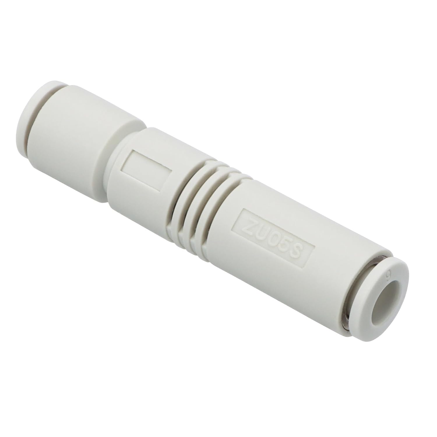 Baomain 10-Pack Vacuum Ejector Push in One Touch Tube Type Pneumatic Fitting,for 6mm (1/4") OD Tube,Straight Tube Type Vacuum Generator,ZU05S