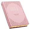KJV Holy Bible, Giant Print Full-size Faux Leather Red Letter Edition - Thumb Index & Ribbon Marker, King James Version, Pink (KJV Full Size GP Editions)