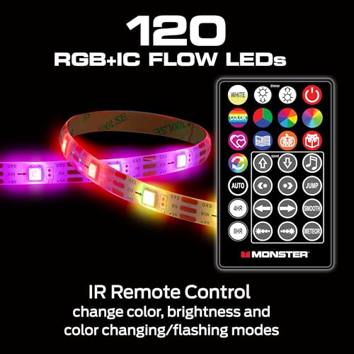 Tira de luces LED RGB multicolor 2 unidades 26.2 pies total miniatura 3
