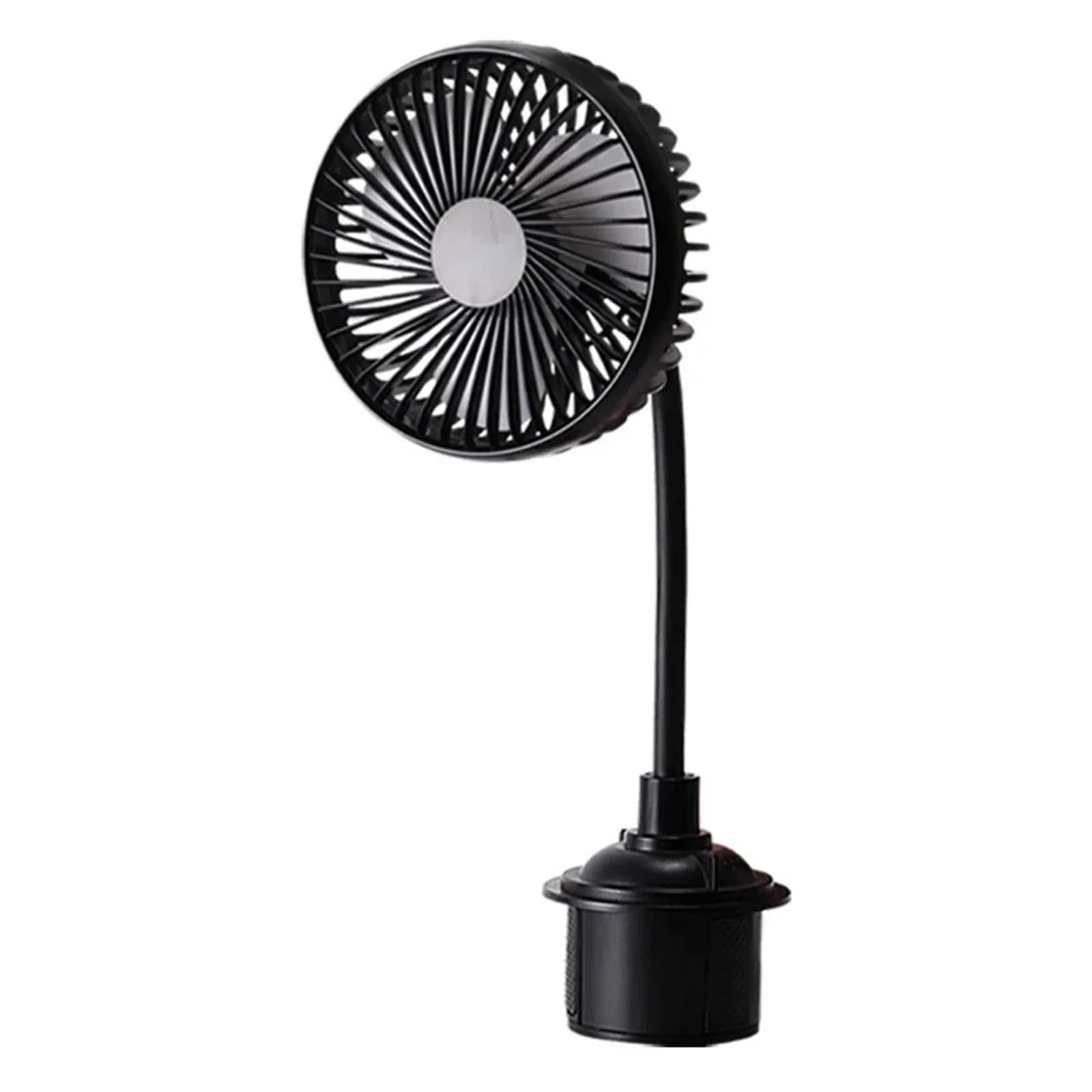 Ventilador Circulador De Aire Interior Doble Cabez Ventilador Enfriador Automático USB De 3 Velocidades Potente Y Silencioso Portavasos Portátil Para Furgoneta Camión SUV RV