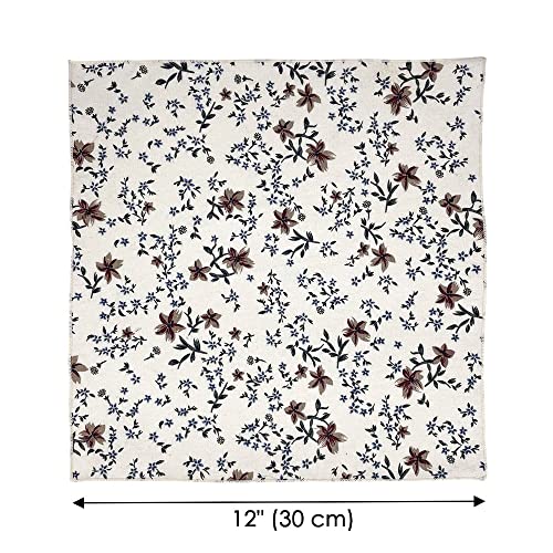 Image of Kebocis Men's Floral Pocket Square Handkerchief for Men