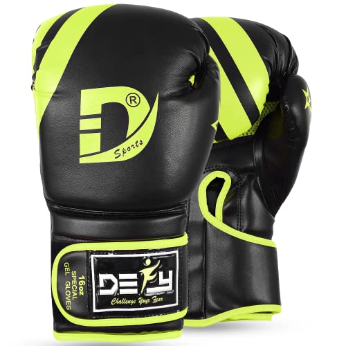 Defy Marvelous Boxing Gloves For Women & Men- Training Muay Thai Gloves- Kickboxing Punching Bag Gloves-Leather Sparring Heavy Bag Workout Mma Gloves #TOP7