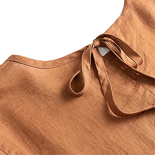 Robe d'été en coton et lin fluide et légère pour éviter la chaleur