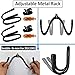 Flexible Adjustable Wall Hook Sword Hanger Display - Universal Holder for Sword, Dagger, Axe, Keyblade - Vertical/Horizontal Display - Sturdy Enough - 2 Pack