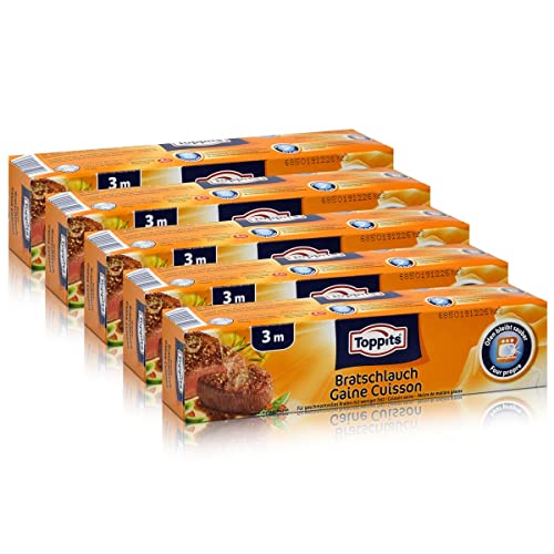 5x Toppits Aroma Bratschlauch 3m - ist backofenrein
