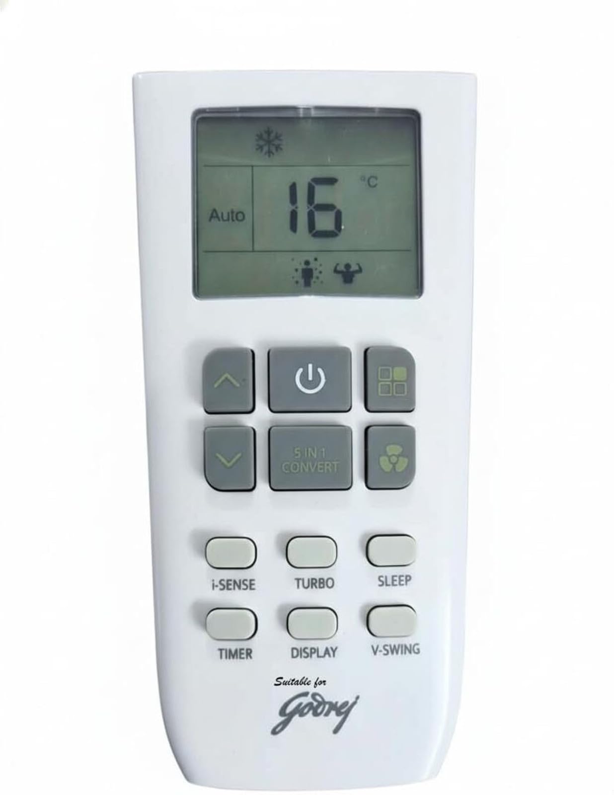 Godrej AC Remote Replacement - Works with 5-in-1 -5 Godrej AC Remote Replacement - Works with 5-in-1 -5