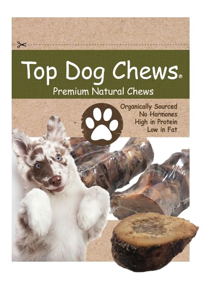Top Dog Chews Premium - Made in The USA - Dog Bones with Bone Marrow - Long Lasting Natural Beef Femur Chews - Best for Small Dogs - Shrink Wrapped