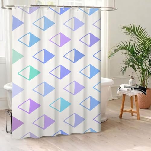 Rideau de douche en tissu polyester de qualité supérieure avec ourlet lesté