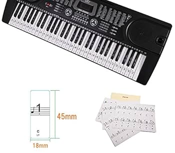 鍵盤楽器 透明音階シールセット ピアノ キーボード 鍵盤ハーモニカ 練習 楽天市場】ピアノ鍵盤シール キーボード カラー 日本語 ひらがな
