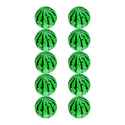 SUPVOX 10pcs Inflatable Watermelon Beach Balls Fun Pool Balls for Pool Parties Summer Bbqs and Outdoor Activities Made of