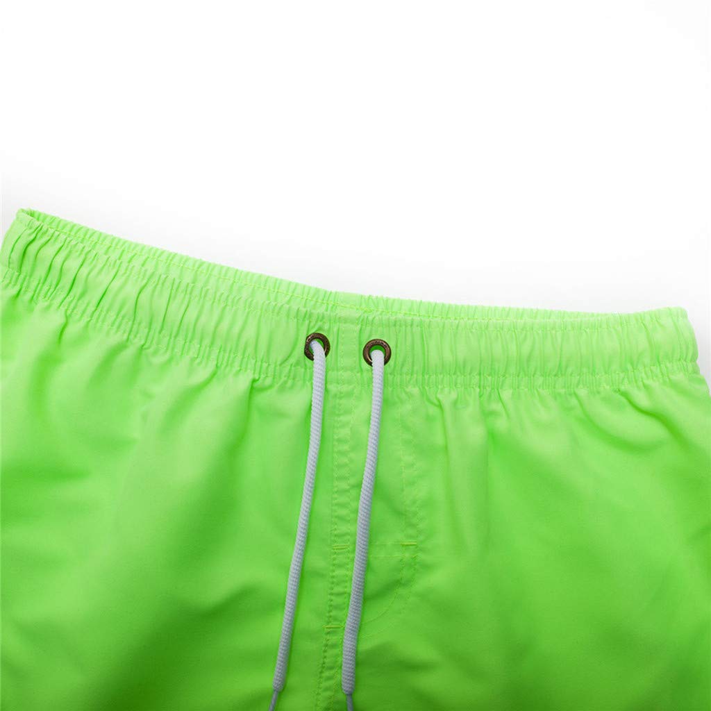Bañadores Hombre Cortos Impermeable Secado Rápido con Cordón Ajustable Playa Deportes