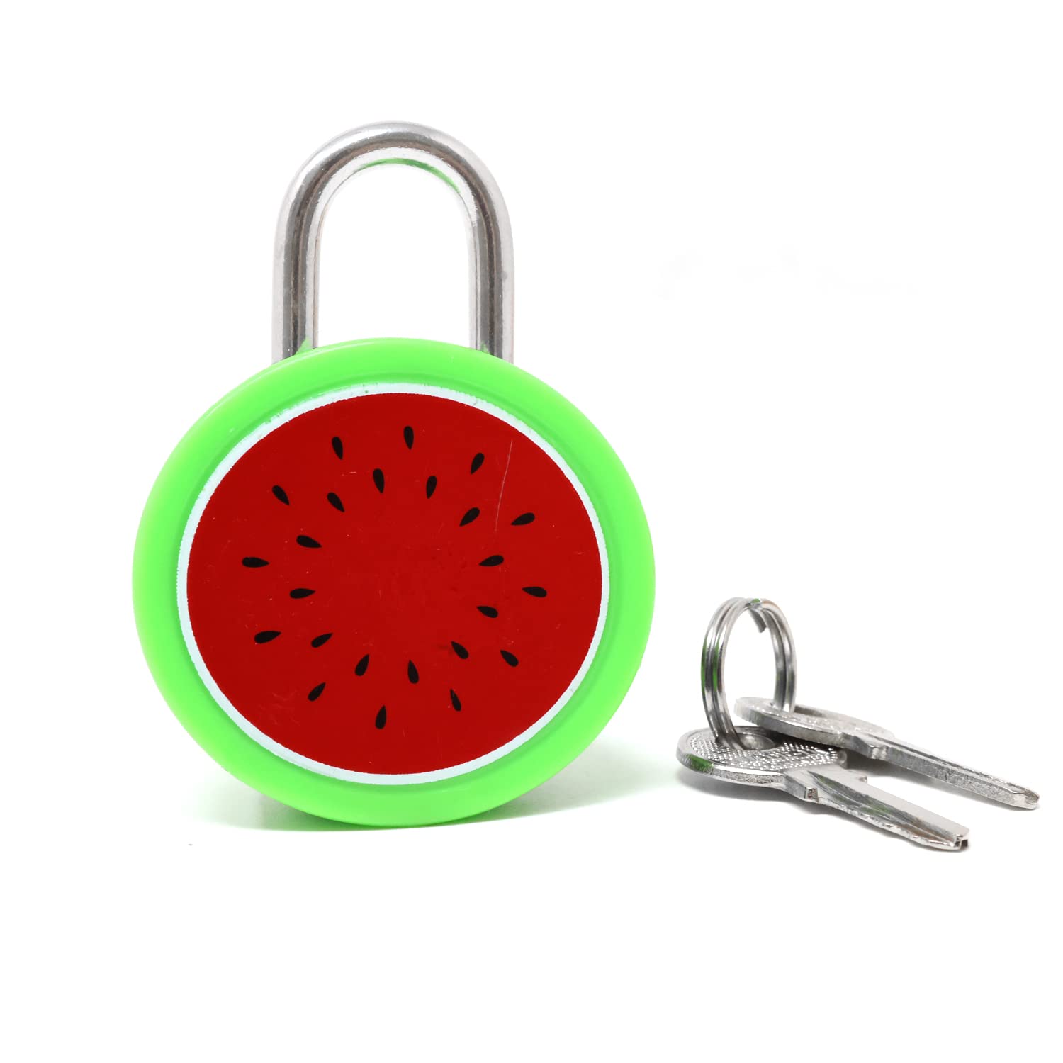 Honbay 1pcs Cute Watermelon Padlock Mini Fruit Padlock Lock with Key - for Jewelry Box, Purse, Handbag, Backpacks, Cabinet, Treasure Chest, Suitcases, Lockers, Letter Box, Diary, Notebook, etc
