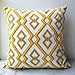 UKKO Cuscini per Divano Copertura Cuscino Giallo Carino Diamante Geometrico Cuscino da Ricamo Geometrico con per Divano Letto Semplice Casa Decorativa 45X45Cm