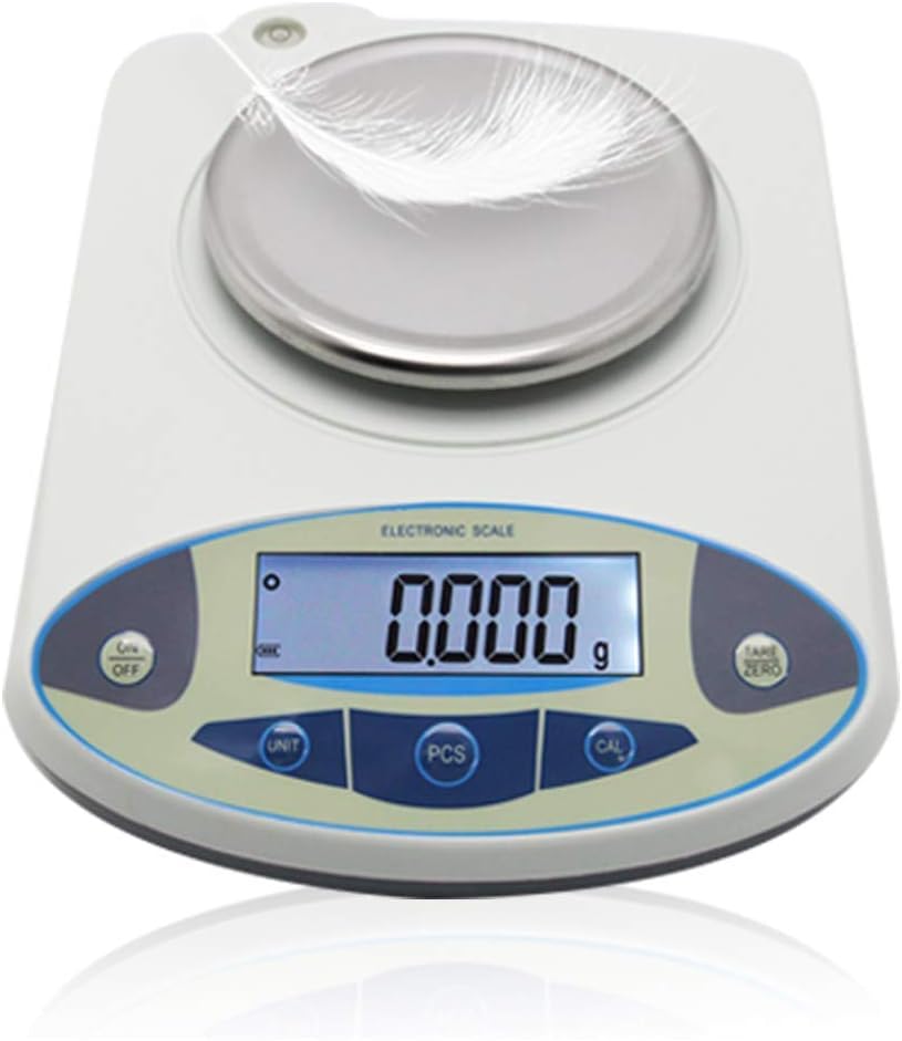 Hochpräzise Digitale Analysenwaage 1 mg Präzisions-Elektronikwaage Schmuckwaage Küchenpräzisionswaage Elektronisch kalibriert (300 g, 0,001 g)