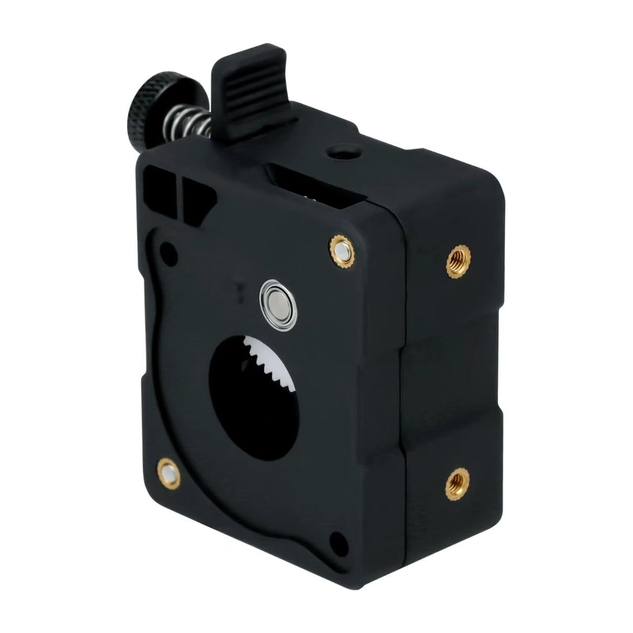 Canvia New 3D Printer Accessories, extruder Remote Integrated Reduction Dual Gear Feeding Soft consumables(Extruder Black 1.75mm (with Motor))