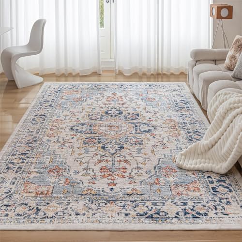 CHOSHOME Waschbarer Kurzflor Teppich Wohnzimmer - 300x400CM Groß Teppiche – Ansicht 1