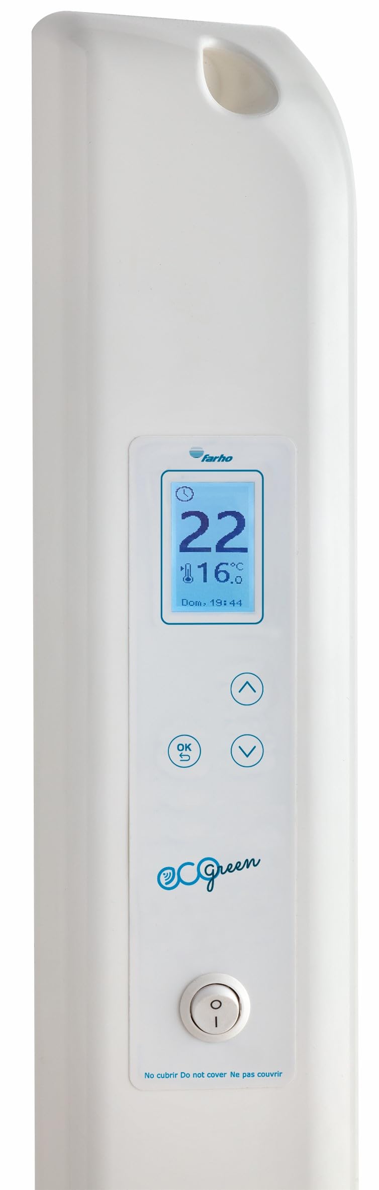 FARHO | Radiateur Électrique Eco Green WiFi 12100W | 11 Éléments | Émetteur Thermique à Inertie Fluide | Blanc | Faible Consommation Énergétique | Contrôle à Distance via Smartphone | Garantie 20 Ans