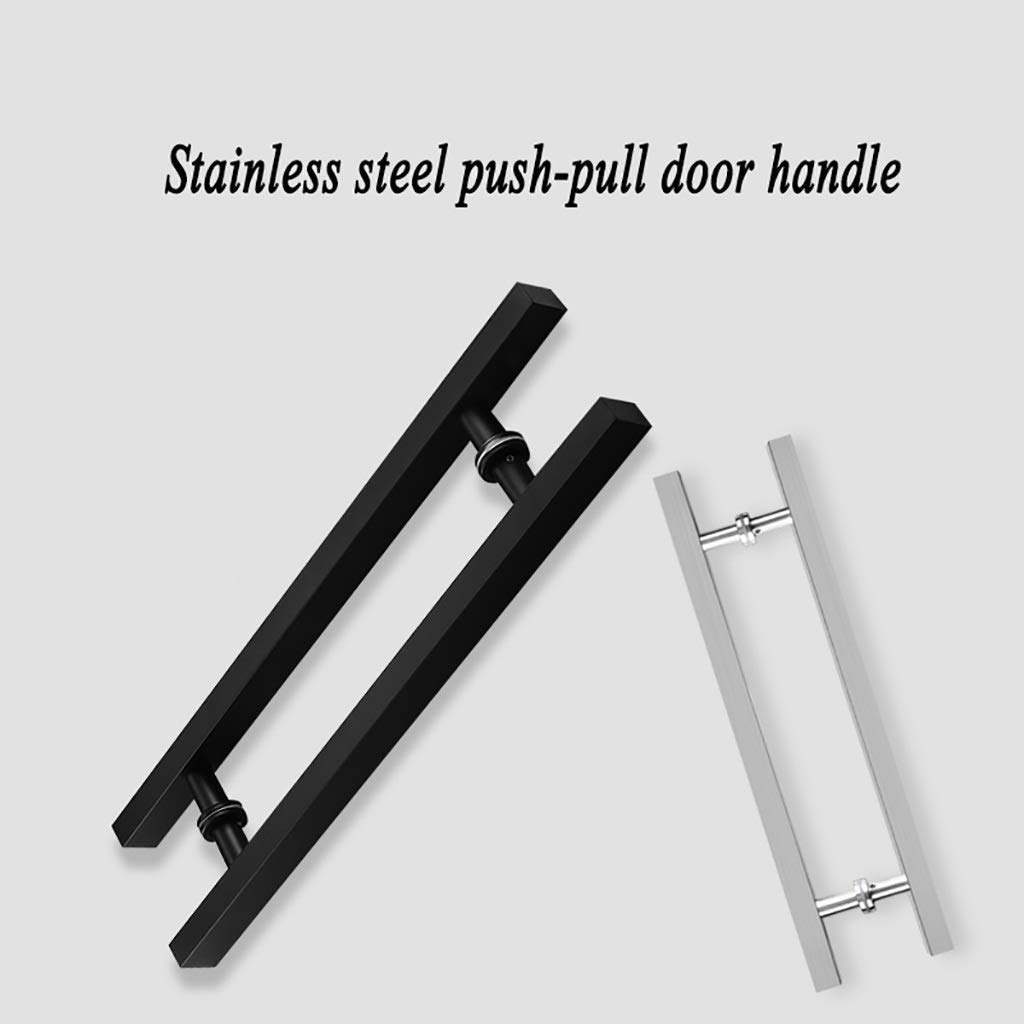 Maniglia per porta scorrevole per porta del fienile Maniglia per porta push-pull commerciale a tubo quadrato in acciaio inossidabile resistente/Maniglia per porta in vetro/Maniglia per porta