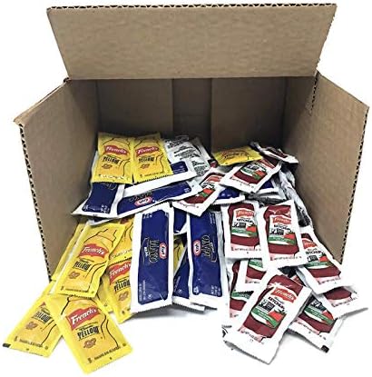 Frenchs Ketchup & Mustard, Kraft Mayo Portion Control Packets 25 Each (75 Total)