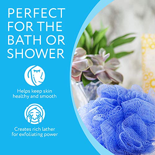 6-Pack Eco-Friendly Loofah / Loofa / Mesh Bath And Shower Sponge - Loufa / Luffa / Lufa / Poof / Pouf - Loofahs / Loofas For Men And Women - Bulk Body Puffs - By Impresa #TOP4