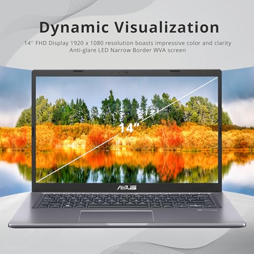 Image of ASUS VivoBook 14 inch FHD Business Laptop, AMD Athlon Gold 3150U, 8GB RAM, 288GB Storage(128GB SSD+160GB Docking Station), AMD Radeon Graphics, Backlit Keyboard, HD Webcam, Wi-Fi 5, Win 11, Slate Gray