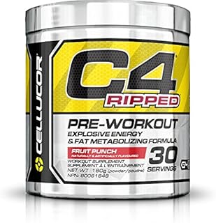 Cellucor C4 Ripped Pre Workout Powder, Thermogenic Fat Burner, Energy & Weight Loss