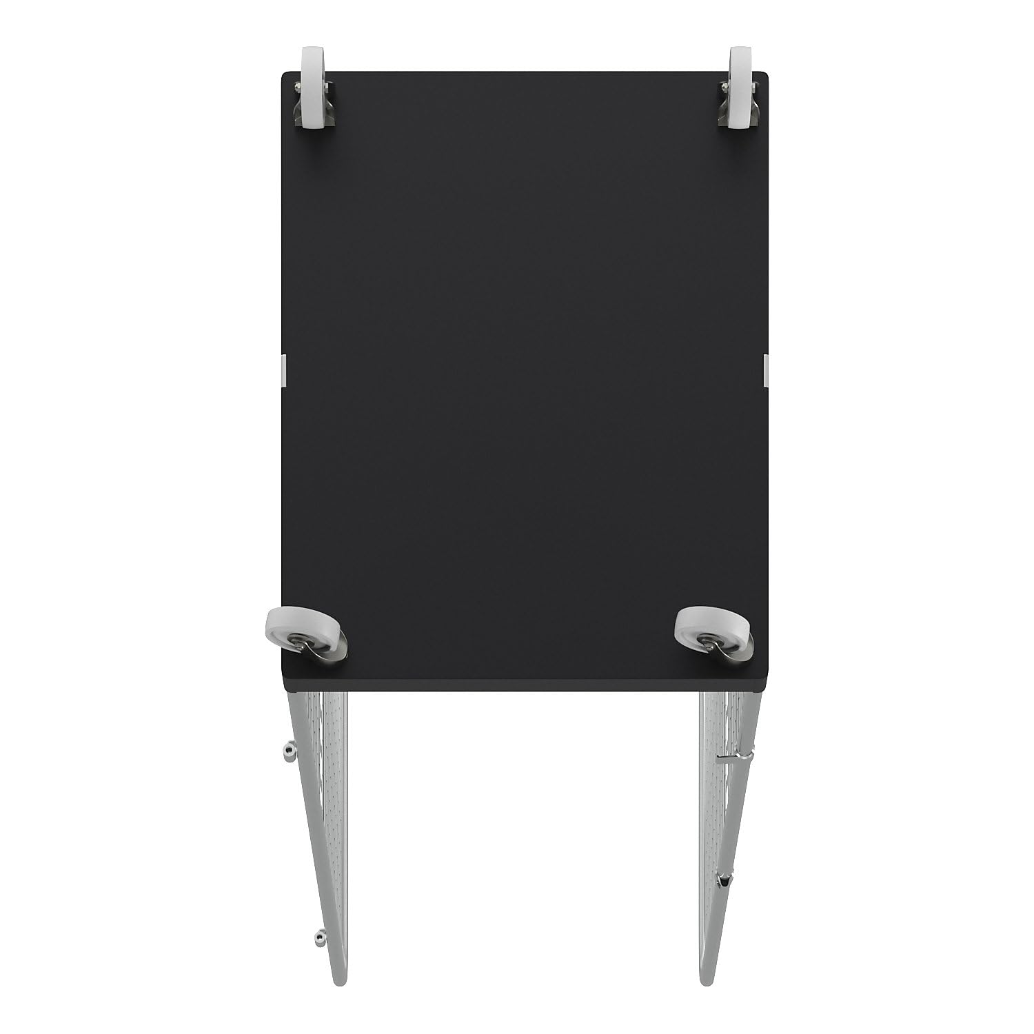 eurokraft | Roll-conteneur à Panneaux grillagés | 3 côtés | Noir/galvanisé