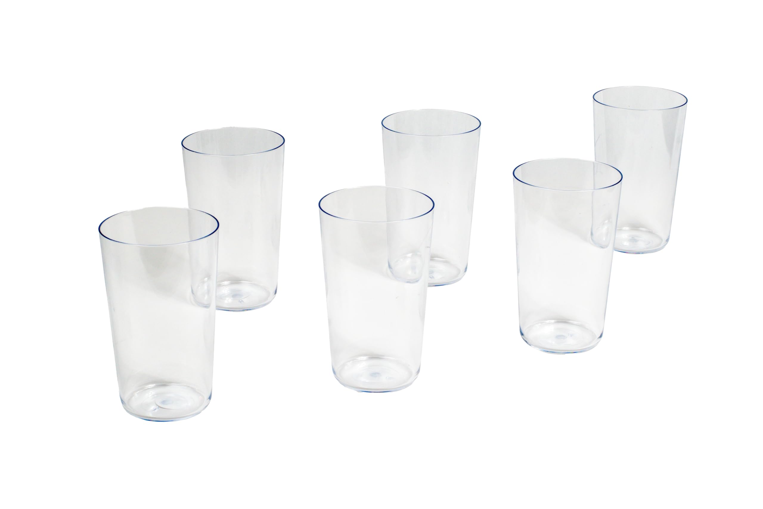Abode Homewares Tritan Simple Jumbo Drinkware, Set of 6, 21.4 oz., Clear