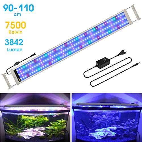 BELLALICHT Aquarium LED Beleuchtung Aquariumbeleuchtung Weiß Blau Rot Grün