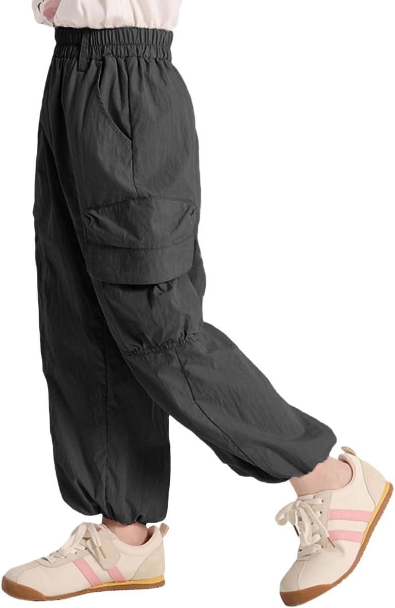 J·E STERGUARD Cargo Pants for Girls Elastic Waist Parachute Y2K Jogger Hiking Pants 4t-16Y J·E STERGUARD Cargo Pants for Girls Elastic Waist Parachute Y2K Jogger Hiking Pants 4t-16Y
