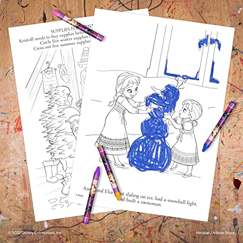 Disney Frozen 48 Count Crayons In Tuck Box #TOP3