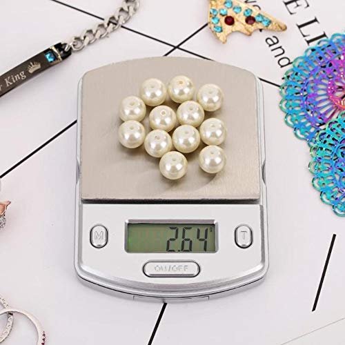 Electronic Multifunctional Weighing Scale,200g/0.01g Portable Palm Jewelry Pocket Scale Digital with LCD Backlight Kitchen Weight Balance Accurate Measurement S (One Color)