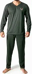 Pijama Masculino Adulto Longo Simples Conjunto Manga Longa