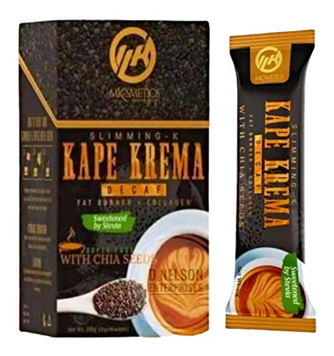 MKSMETICS Slimming-K KAPE KREMA Decaf Coffee with Collagen & Chia Seeds 10 Sachetd 21 grams