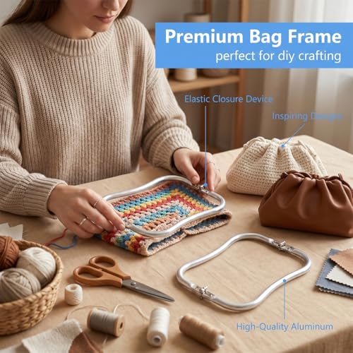 TRMPLX Anse Sac à Main en Simili Cuir Lot de 2 - Poignées pour Projets Couture et Crochet - Accessoires Maroquinerie DIY – vue 3