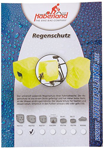 Haberland Regenschutz für Doppeltaschen, gelb, One Size