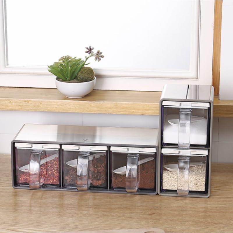 Seasoning Box Jar Kitchen Combination Set Household Storage Items