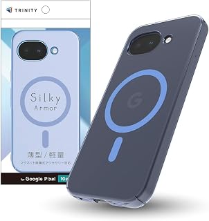 TRINITY 三位一体 GooglePixel10a用 [Silky Armor] 磁性吸附式配件 丝滑触感保护壳 TR-PX2610A-SA-CLBL