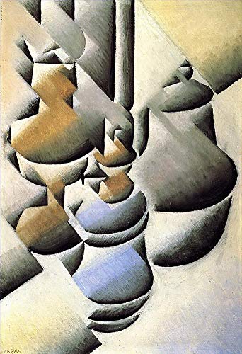 Peinture nature morte cubisme de 1913 - Tableau huile sur toile peint à la main