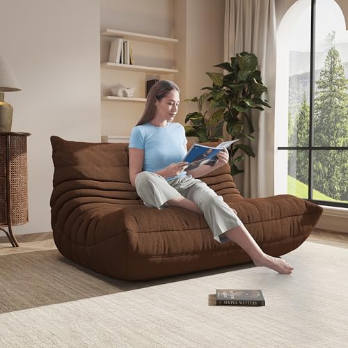 Image of Modular Sectional Sofa Couches L-Shape Couch 3 Seat Modular Sofa Memory Foam Sectional Couches for Living Room, (Coffee, Loveseat)